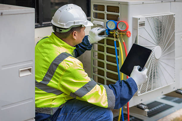 Professional Hvac technician working in White Cottage, OH